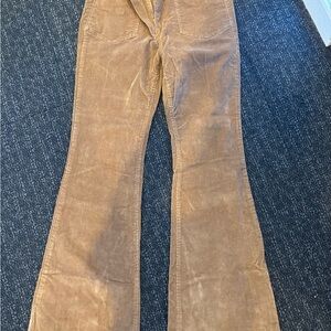 Brown Corduroy Flare Pants